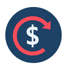 Dollar Exchange Vector Icon