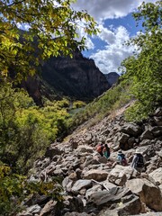 Rocky mountain hike