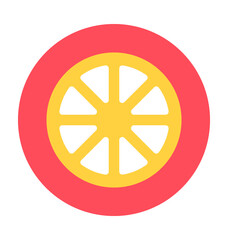 Lemon Slice Vector Icon