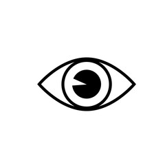 Eye icon. Vision icon illustration