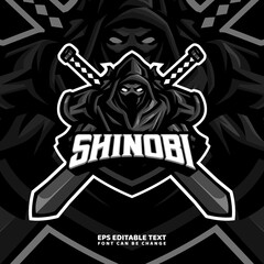 Ninja Mascot Logo Template