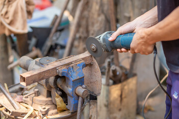 Sparkling steel cutter, steel clamps for clamping steel, bend to cut and hold steel or items in place.