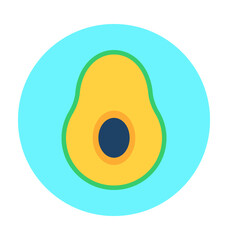 Avocado Vector Icon