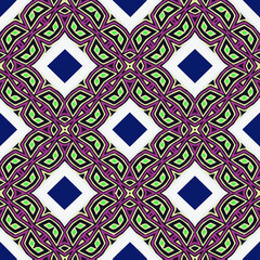 Geometric vector pattern with triangular elements. Seamless abstract ornament for wallpapers and backgrounds. 