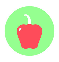 Bell Pepper Vector Icon