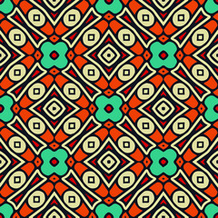 Geometric vector pattern with triangular elements. Seamless abstract ornament for wallpapers and backgrounds. 