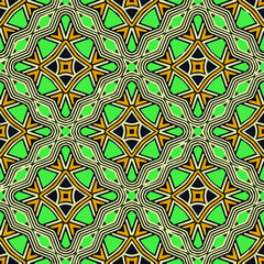 Geometric vector pattern with triangular elements. Seamless abstract ornament for wallpapers and backgrounds. 