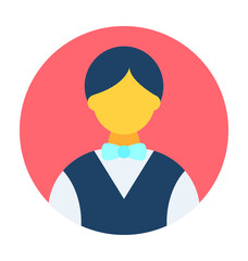 Waiter Vector Icon