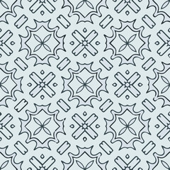 Geometric vector pattern with triangular elements. Seamless abstract ornament for wallpapers and backgrounds. Black and white colors.
