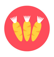 Obraz premium Carrots Vector Icon
