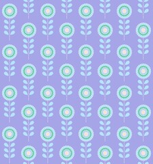 Seamless scandinavian pattern of multicolored spikelet flower. Stock illustration for web and print, wallpaper, background, scrapbooking, wrapping paper, textile.