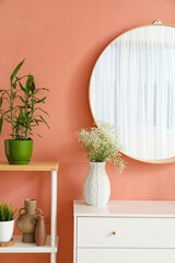 Stylish interior of modern hallway