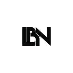 lbn letter original monogram logo design