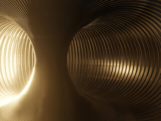 3D image The internal structure of a black hole - 3D render
