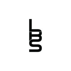 lbs letter original monogram logo design