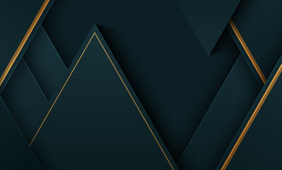 Abstract bright blue color strip pattern luxury dark blue with gold