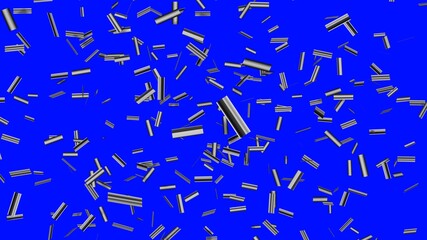 DNA barcodes . DNA barcoding . Isolated on blues 
 background . 3d render illustration	