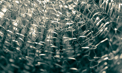 Metal sponge as an abstract background.