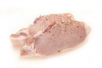 Raw pork meat steak for grill