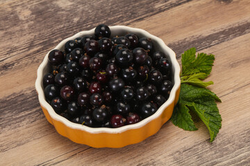 Fresh ripe sweet black currant