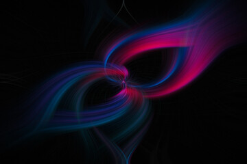 Abstract twirl effect added to a photo to create a background with blue pink purple colors