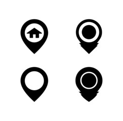 pin map icon, location pin collection