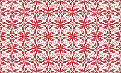 和柄　鳥襷模様　シームレスパターン