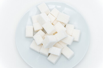 refined sugar on a plate calories sweets