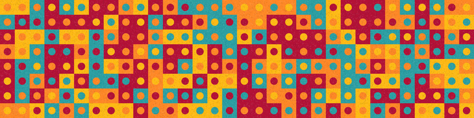 Abstract Geometric Pattern generative computational art illustration