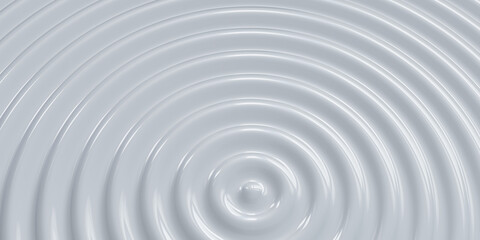 Abstract ripple circle Undulate water circle Shiny sway background 3d illustration
