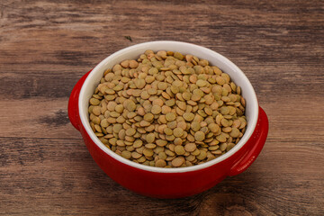 Vegan cuisine - Dry lentil heap