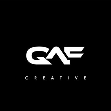 QAF Letter Initial Logo Design Template Vector Illustration
