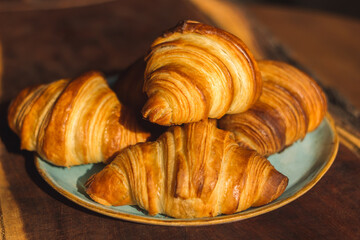 croissant on a plate