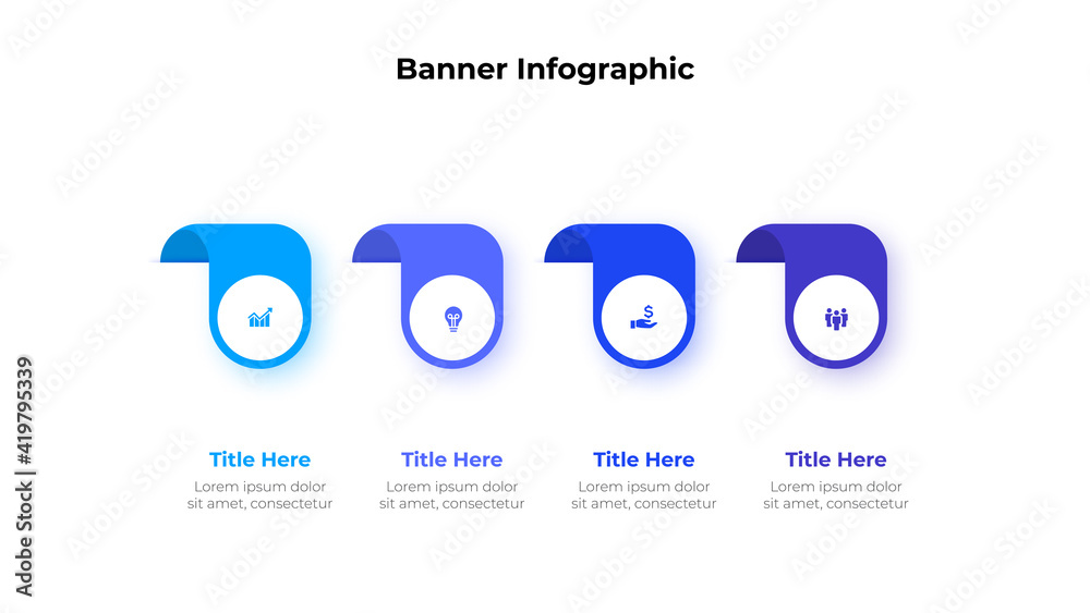 Poster abstract infographics number options template. vector illustration. can be used for workflow layout,