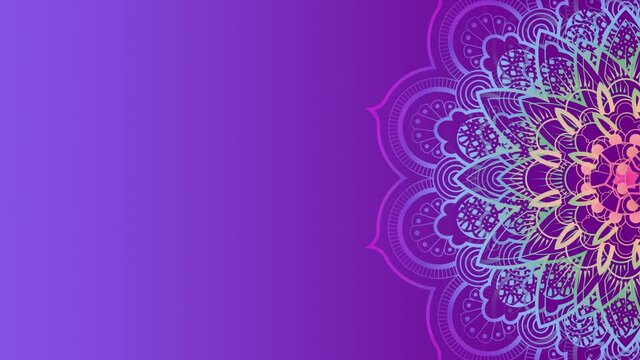 animated mandala background for invitation and advertisement needs