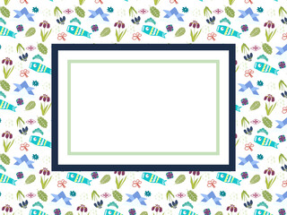 端午の節句のモチーフフレーム