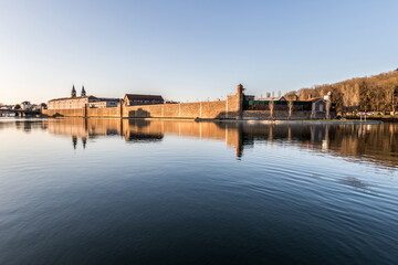 sunset over the river