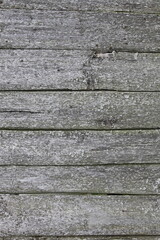 Aged weathered gray wooden wall horizontal texture background vertical frame