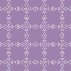 Shapes made of patterned triangles. Seamless background. Design with manual hatching. Textile. Ethnic boho ornament. Vector illustration for web design or print.