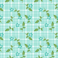 Fototapeta premium Seamless gingham Pattern. Vector illustrations. Texture from squares/ rhombus for - tablecloths, blanket, plaid, cloths, shirts, textiles, dresses, paper, posters.