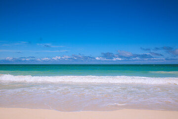 Fototapeta na wymiar Waimanalo beach park Oahu island Hawaii | Sea Nature Ocean Landscape