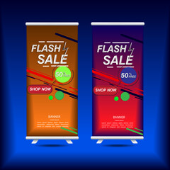 flash sale design vector template illustration