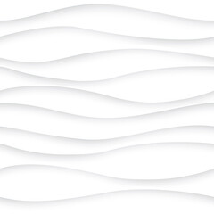 Wavy seamless pattern. Wave line background.
