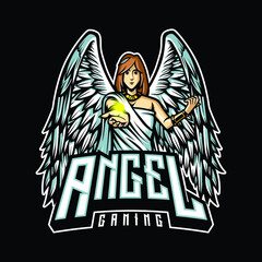 Angel Gaming mascot for esport and sport © Issar