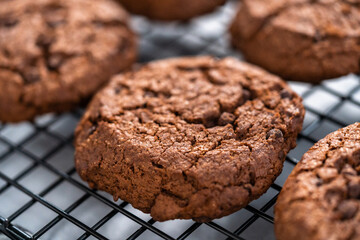 Double chocolate chip cookies