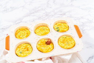 Bacon and cheese egg muffin