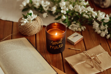 still life with candle