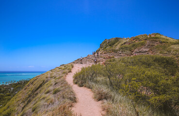 Mountain view Lanikai Kailua Oahu island Hawaii | Nature Sea Landscape