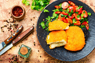 Appetizing Kiev cutlet
