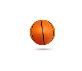 Basketball ball over white background.